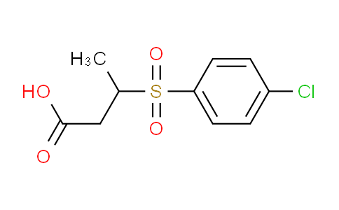 CAS No. 175205-43-3, 3-((4-Chlorophenyl)sulfonyl)butanoic acid