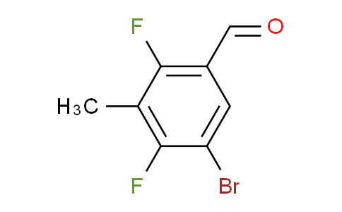 CAS No. 1378865-38-3, 5-Bromo-2,4-difluoro-3-methylbenzaldehyde