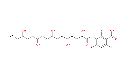 CAS No. 16024-67-2, 2,4,6-Triiodo-3-(2,5,8,11,14-pentahydroxyhexadecanamido)benzoic acid