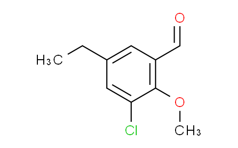 CAS No. 883523-11-3, 3-Chloro-5-ethyl-2-methoxybenzaldehyde