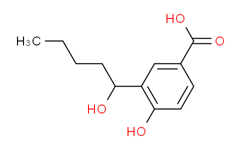 CAS No. 17243-33-3, 4-Hydroxy-3-(1-hydroxypentyl)benzoic acid