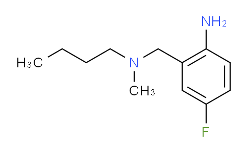 CAS No. 1156225-30-7, 2-((Butyl(methyl)amino)methyl)-4-fluoroaniline