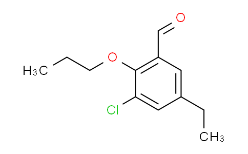 CAS No. 883523-24-8, 3-Chloro-5-ethyl-2-propoxybenzaldehyde