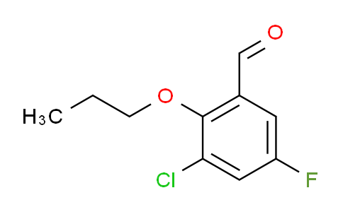 CAS No. 883528-05-0, 3-Chloro-5-fluoro-2-propoxybenzaldehyde