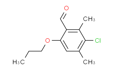 CAS No. 883520-99-8, 3-Chloro-2,4-dimethyl-6-propoxybenzaldehyde
