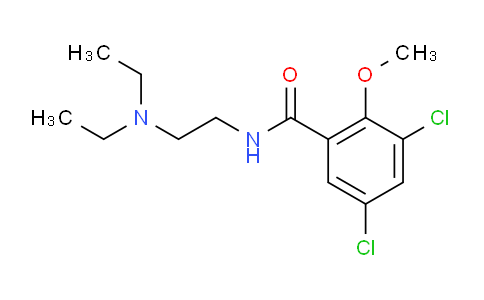 CAS No. 17243-49-1, 3,5-Dichloro-N-(2-(diethylamino)ethyl)-2-methoxybenzamide