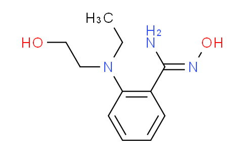 CAS No. 1216335-20-4, 2-(Ethyl(2-hydroxyethyl)amino)-N'-hydroxybenzimidamide