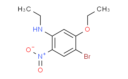 CAS No. 1280786-88-0, 4-Bromo-5-ethoxy-N-ethyl-2-nitroaniline