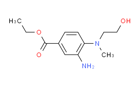 CAS No. 1219964-70-1, Ethyl 3-amino-4-((2-hydroxyethyl)(methyl)amino)benzoate