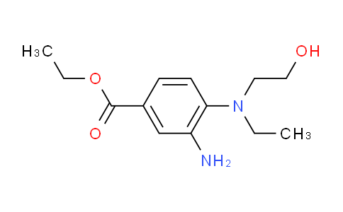 CAS No. 1220027-55-3, Ethyl 3-amino-4-(ethyl(2-hydroxyethyl)amino)benzoate