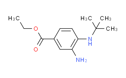 CAS No. 637041-67-9, Ethyl 3-amino-4-(tert-butylamino)benzoate