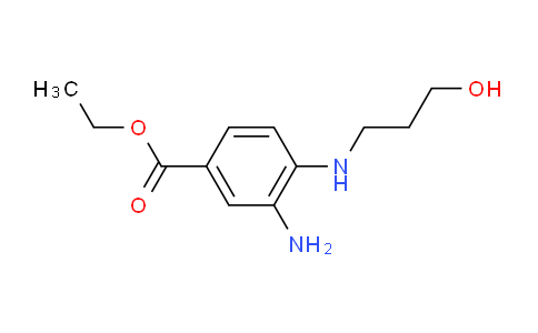 CAS No. 1220016-46-5, Ethyl 3-amino-4-((3-hydroxypropyl)amino)benzoate