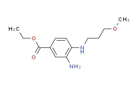 CAS No. 1220038-24-3, Ethyl 3-amino-4-((3-methoxypropyl)amino)benzoate