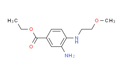 CAS No. 1219957-49-9, Ethyl 3-amino-4-((2-methoxyethyl)amino)benzoate