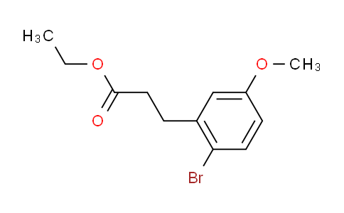 CAS No. 131819-11-9, Ethyl 3-(2-Bromo-5-methoxyphenyl)propionate