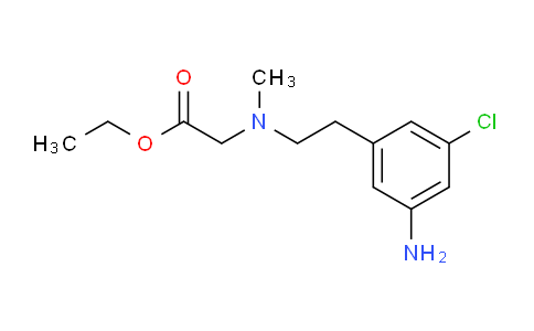 CAS No. 1188265-93-1, Ethyl 2-((3-amino-5-chlorophenethyl)(methyl)amino)acetate