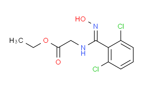 CAS No. 175204-50-9, Ethyl 2-(2,6-dichloro-N'-hydroxybenzimidamido)acetate