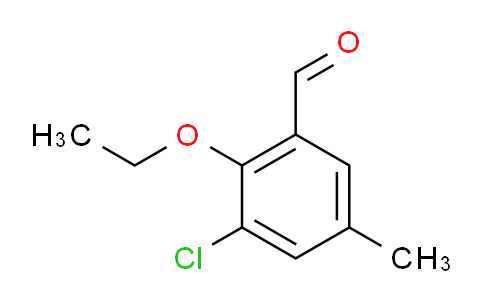 CAS No. 883522-32-5, 3-Chloro-2-ethoxy-5-methylbenzaldehyde