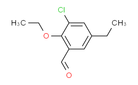 CAS No. 883521-52-6, 3-Chloro-2-ethoxy-5-ethylbenzaldehyde