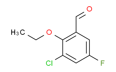 CAS No. 883521-72-0, 3-Chloro-2-ethoxy-5-fluorobenzaldehyde