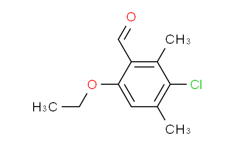 CAS No. 883521-32-2, 3-Chloro-6-ethoxy-2,4-dimethylbenzaldehyde