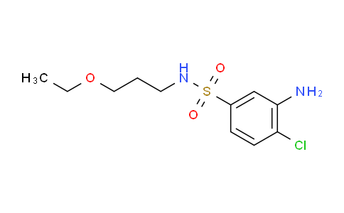 CAS No. 1040317-90-5, 3-Amino-4-chloro-N-(3-ethoxypropyl)benzenesulfonamide