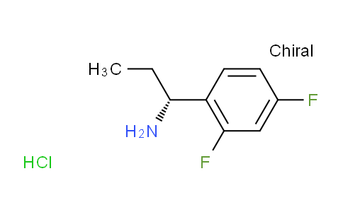 CAS No. 1253792-95-8, (R)-1-(2,4-Difluorophenyl)propan-1-amine hydrochloride