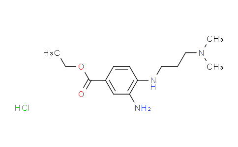 CAS No. 1220036-40-7, Ethyl 3-amino-4-((3-(dimethylamino)propyl)amino)benzoate hydrochloride
