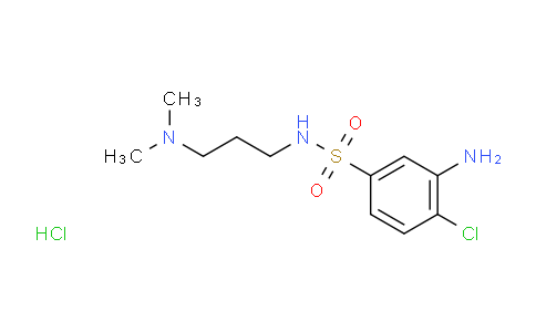 CAS No. 1219976-45-0, 3-Amino-4-chloro-N-(3-(dimethylamino)propyl)benzenesulfonamide hydrochloride