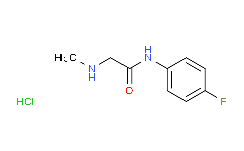 CAS No. 1177317-38-2, N-(4-Fluorophenyl)-2-(methylamino)acetamide hydrochloride