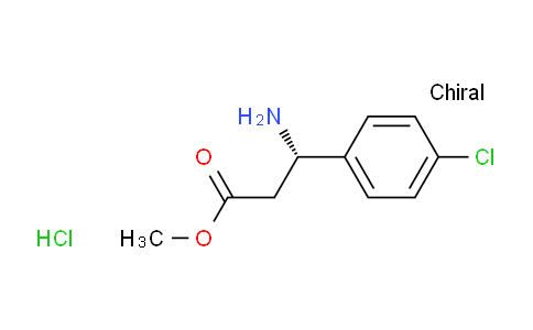 CAS No. 1217775-76-2, (S)-Methyl 3-amino-3-(4-chlorophenyl)propanoate hydrochloride