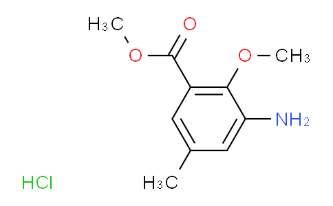 CAS No. 1203898-09-2, Methyl 3-amino-2-methoxy-5-methylbenzoate hydrochloride