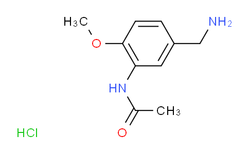 CAS No. 1956318-41-4, N-(5-(Aminomethyl)-2-methoxyphenyl)acetamide hydrochloride