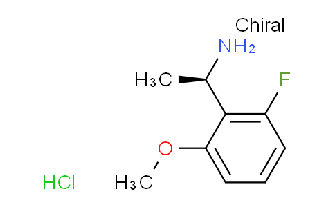 CAS No. 1332581-38-0, (R)-1-(2-Fluoro-6-methoxyphenyl)ethanamine hydrochloride