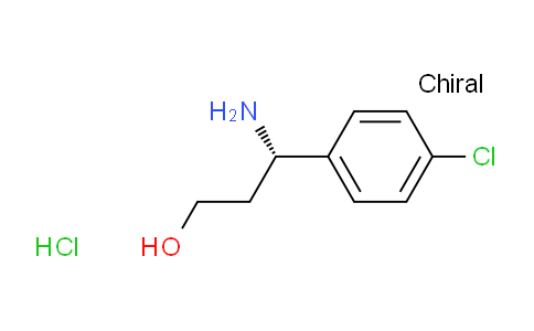 CAS No. 1590388-37-6, (S)-3-Amino-3-(4-chlorophenyl)propan-1-ol hydrochloride