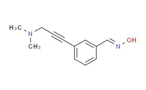 CAS No. 175203-68-6, 3-(3-(Dimethylamino)prop-1-yn-1-yl)benzaldehyde oxime