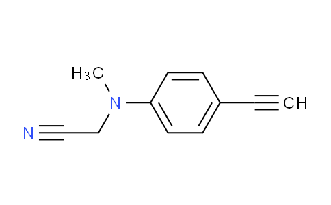 CAS No. 1190129-79-3, 2-((4-Ethynylphenyl)(methyl)amino)acetonitrile