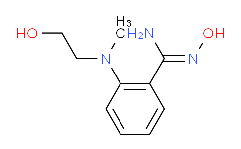 CAS No. 1216330-09-4, N'-Hydroxy-2-((2-hydroxyethyl)(methyl)amino)benzimidamide