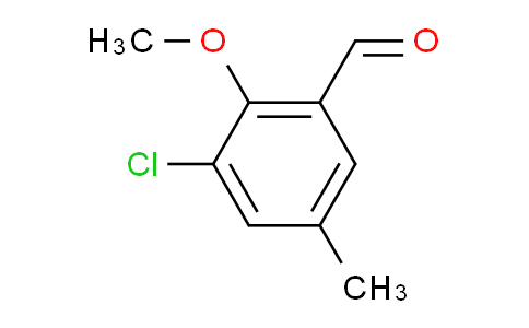 CAS No. 883529-23-5, 3-Chloro-2-methoxy-5-methylbenzaldehyde