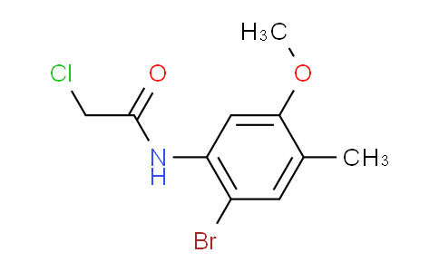 CAS No. 1135282-90-4, N-(2-Bromo-5-methoxy-4-methylphenyl)-2-chloroacetamide