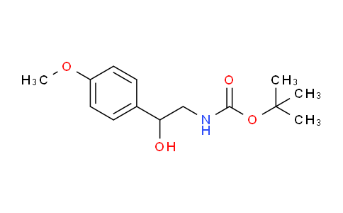 CAS No. 126395-30-0, tert-Butyl (2-hydroxy-2-(4-methoxyphenyl)ethyl)carbamate