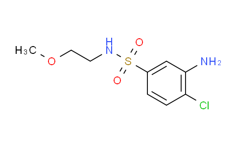 CAS No. 1017458-45-5, 3-Amino-4-chloro-N-(2-methoxyethyl)benzenesulfonamide