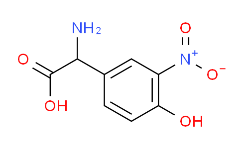 CAS No. 132203-87-3, 2-Amino-2-(4-hydroxy-3-nitrophenyl)acetic acid