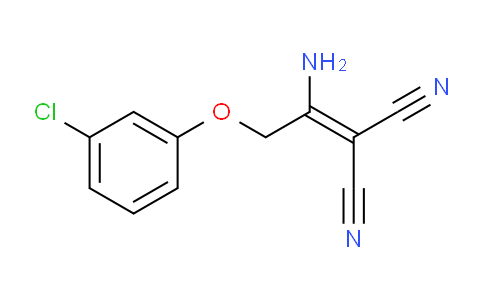 CAS No. 343375-39-3, 2-(1-Amino-2-(3-chlorophenoxy)ethylidene)malononitrile