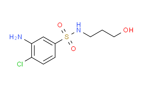 CAS No. 1097827-14-9, 3-Amino-4-chloro-N-(3-hydroxypropyl)benzenesulfonamide