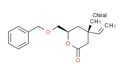 CAS No. 130129-22-5, (4S,6R)-6-((Benzyloxy)methyl)-4-methyl-4-vinyltetrahydro-2H-pyran-2-one