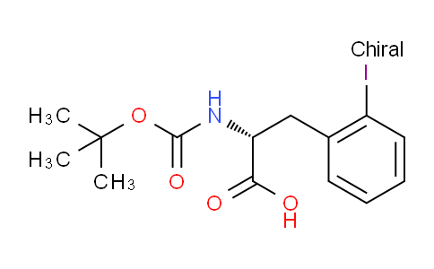 CAS No. 478183-64-1, (R)-2-((tert-Butoxycarbonyl)amino)-3-(2-iodophenyl)propanoic acid