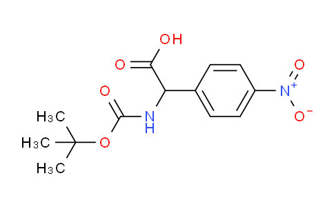 CAS No. 115116-80-8, 2-((tert-Butoxycarbonyl)amino)-2-(4-nitrophenyl)acetic acid
