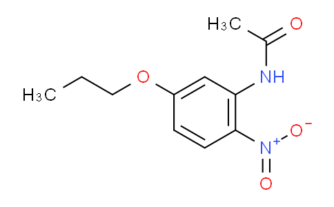 CAS No. 130349-21-2, N-(2-Nitro-5-propoxyphenyl)acetamide