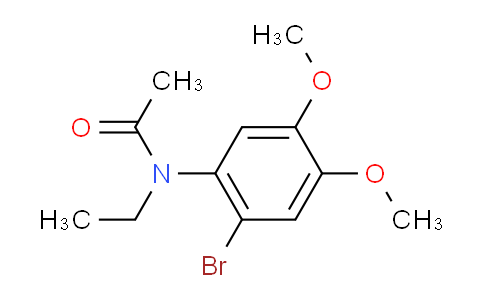 CAS No. 74064-26-9, N-(2-Bromo-4,5-dimethoxyphenyl)-N-ethylacetamide